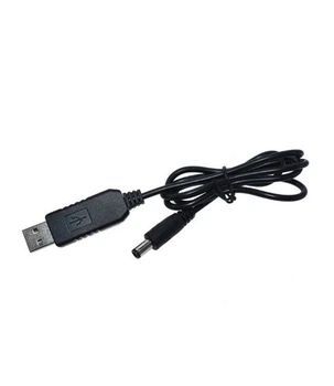 Кабель питания преобразователь повышающий с USB-DC 5V на 9V 5.5x2.1мм (от повербанка)