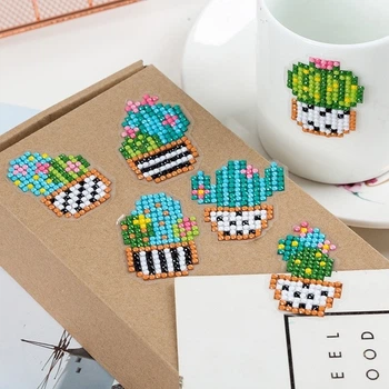 Алмазна мозаїка DIY Зроби сам наклейки Кактуси