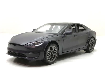 Машина Автосвіт Tesla S інерційна відчиняються двері капот багажник 21см Чорна (AP-1956)