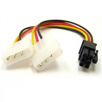 Кабель живлення Video power 6pin to 2molex Atcom (16185) (174614)