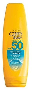 Водостійкий зволожуючий та захисний бальзам SPF 50 для обличчя та тіла - Avon Care Sun+ 135ml (150ml)