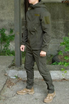 Тактический костюм Soft Shell военный M олива