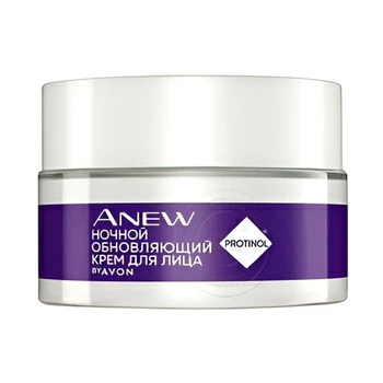 Нічний оновлювальний крем для обличчя Avon Anew з технологією Protinol 15 мл