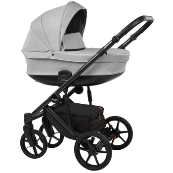 Детская универсальная коляска 2 в 1 светло-серый Baby Merc Evolution 02B Польша