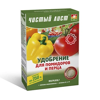 Удобрение Чистый Лист кристаллическое для помидоров и перца 300 г