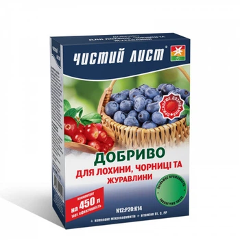 Удобрение Чистый Лист кристаллическое для голубики/черники и клюквы 300 г