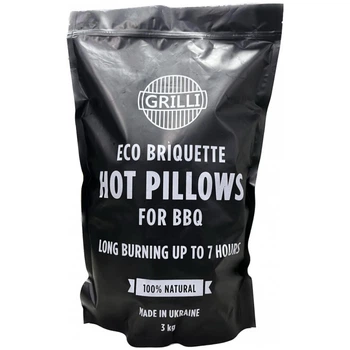 Деревно-вугільний екобрикет Grilli Hot Pillows 3 кг 777777