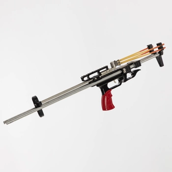 Рогатка для охоты Мощная телескопическая механическая рогатка ружье. Метал (№243)