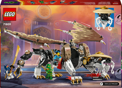 Zestaw klocków Lego NINJAGO Smoczy mistrz Egalt 532 części (71809)