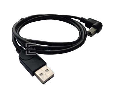 Кабель Ewell для принтера USB 2.0 AM/BM угловой, 90 градусов вправо, 1.0 метр (EW530)