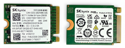SSD Диск SK Hynix BC711 256GB M.2 2230 NVMe (HFM256GD3GX013N BC), Б/У