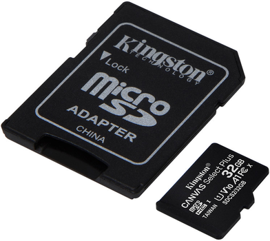 Karta pamięci Kingston microSDHC 3x32GB Canvas Select Plus Class 10 UHS-I U1 V10 A1 + SD-adapter (740617298895)