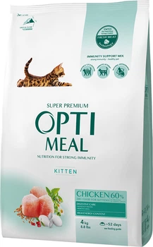 Сухий корм для кошенят Optimeal зі смаком курки