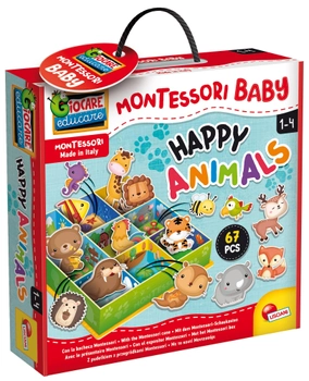 Zabawka edukacyjna Lisciani Montessori Baby Happy Animals (8008324092772)