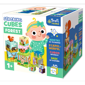 Zabawka edukacyjna Trefl Stacking Cubes Forest (5900511617962)