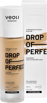 BB-крем Veoli Botanica Drop Of Perfection SPF 20 Smoothing & Covering Light Formula 3.0 in -golden beige 30 мл (5904555695139)