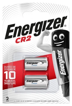 Батарейка літієва Energizer CR2 Lithium 3V блістер 2 шт (7638900169331)