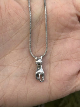 Колье серебряное Кошечка 0652.10, 37 размер, 37 размер