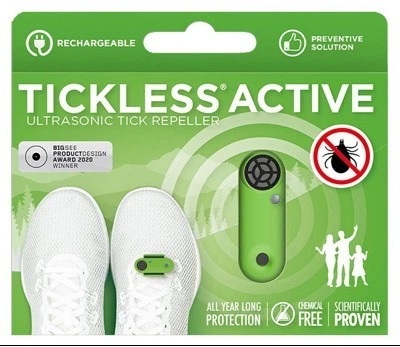 Ультразвуковой отпугиватель клещей для людей TickLess Active (зеленый)