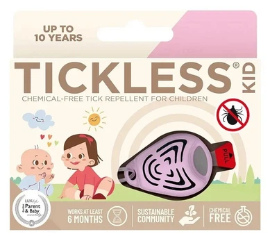 Отпугиватель клещей для детей Tickless Kid pink