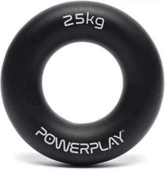 Эспандер кистевой силиконовый PowerPlay PP-4324 Hand Grip Ring Hard 25 кг Черный (PP_4324_25kg)