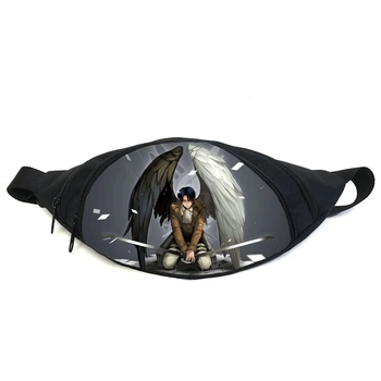 Поясная сумка бананка манга Атака титанов Attack on Titan (GBAT 015) Gear Bag черная