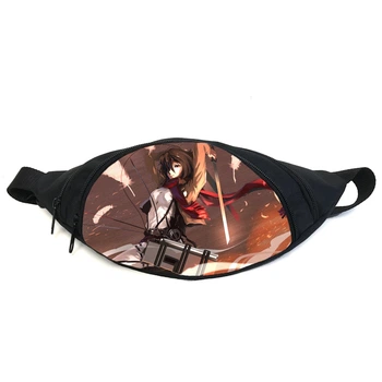 Поясная сумка бананка манга Атака титанов Attack on Titan (GBAT 016) Gear Bag черная