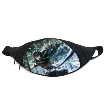 Поясная сумка бананка манга Атака титанов Attack on Titan (GBAT 017) Gear Bag черная