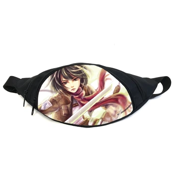Поясная сумка бананка манга Атака титанов Attack on Titan (GBAT 012) Gear Bag черная