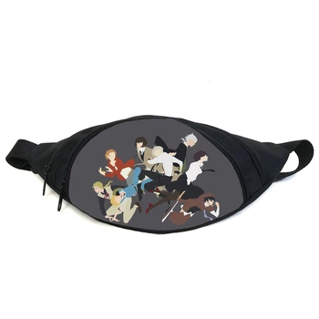 Поясная сумка бананка Бродячие псы Bungou stray dogs (GB BSD 030) Gear Bag черная
