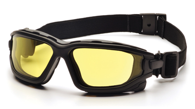 Тактические очки Pyramex i-Force Slim с уплотнителем Anti-Fog желтые