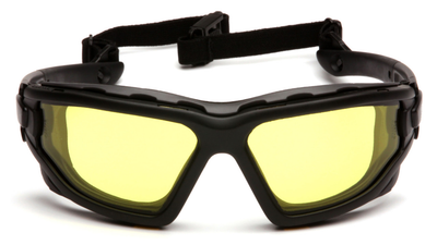 Тактичні окуляри Pyramex i-Force Slim із ущільнювачем Anti-Fog жовті
