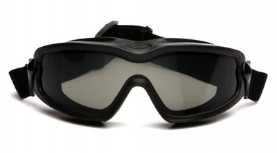 Тактические очки Pyramex V2G-Plus XP с уплотнителем Anti-Fog чёрные
