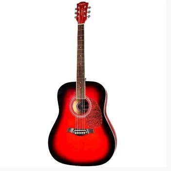 Гитара акустическая EQUITES WKL 01 RDS 41'' ( Красно-черного цвета)