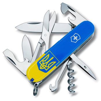 Нож Victorinox Climber Ukraine Герб на прапорі (1.3703.7_T3030p)