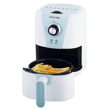 Фритюрниця електрична 1000W 1,5 л Kamille Біло-блакитний (2000002745099)