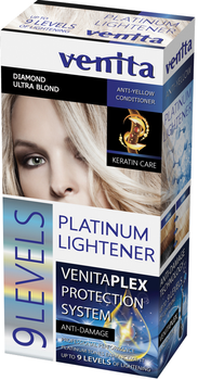 Освітлювач для волосся Venita 9 Leveles Platinium Lightener 9 тонів 125 мл (5902101518963)