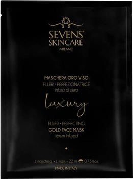 Кремоподібна маска для обличчя Sevens Skincare Розкішна золота 22 мл (8699501222305)