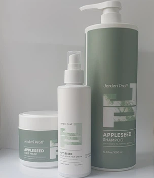 Набор для тонких и ломких волос Jerden Proff Appleseed укрепляющий 1500 мл