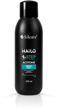 Ацетон Silcare Nailo 1st Step Nail для зняття гібридних лаків 570 мл (5902560535556)