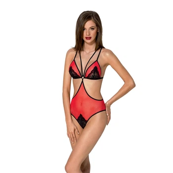 Боді Passion PEONIA XXL/XXXL Червоний (SO8462)