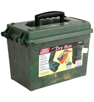 Коробка для 100 набоїв 12/76. MTM Shotshell Dry Box камуфляж