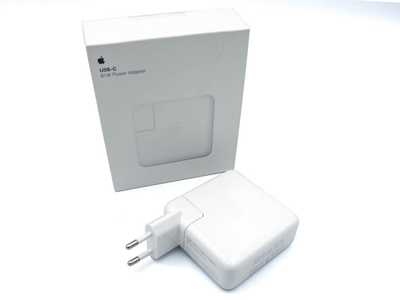 Зарядний пристрій APPLE 61W A1718 Type-C (USB-C) + Євро Вилка.BOX. Для Apple MacBook Pro A1706 A1708 (66682)