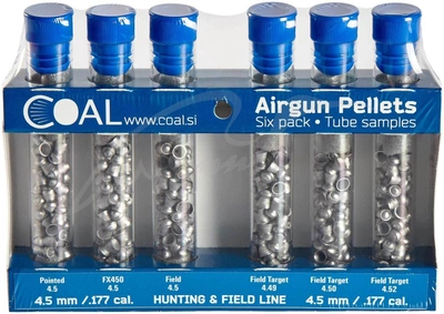 Тестовый набор пневматических пуль Coal Hunting & Field Line Pellets кал. 4.5 мм