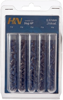 Пневматические Кулі H&N Slug Sampler Test Set, 5,53 мм