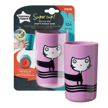 Поїльник Tommee Tippee Super Cup на липкій основі від 12 місяців Фіолетовий 300 мл (5010415472038)