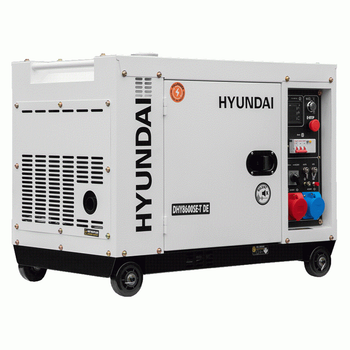 Дизельний генератор Hyundai DHY 8600SE-T