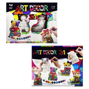 Набор для творчества "Art Decor 2 в 1: Мишка и Котик" (укр) (TS01091996138765)
