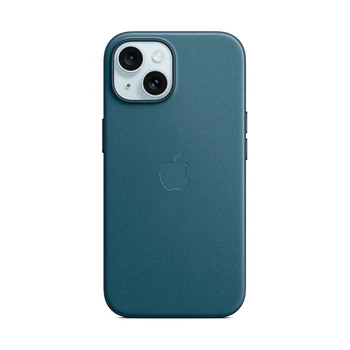 Чехол для Apple iPhone 15 Plus, FineWoven Case with MagSafe, синий, защитная накладка панель из материала FineWoven, противоударный, для айфона, защита всего корпуса, поддержка беспроводной зарядки и MagSafe, (ARM71980)
