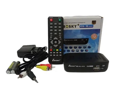 Цифровой эфирный приемник пристака тюнер Т2 Eurosky ES-16 mini (897531)